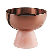 Madame Footed Bowl, PVD Rum with Pink Base, 4.25" by Sambonet Centerpiece Sambonet 