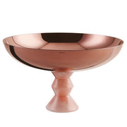 Madame Footed Bowl, PVD Rum with Pink Base, 10.25" by Sambonet Centerpiece Sambonet 