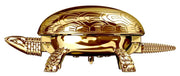 Elegant Turtle Shaped Paper Weight and Bell in Shiny 23k Gold Plated Finish by El Casco Paperweights El Casco 