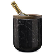 Carrara orNero Maruini Marble Wine or Champagne Bucket by Vincent Van Duysen for When Objects Work Container When Objects Work Nero Marquini Marble with Black Varnished Oak 