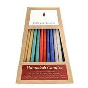 Beeswax Hand Dipped Hanukkah Candles Religious & Ceremonial Beeswax Candles Multicolor 