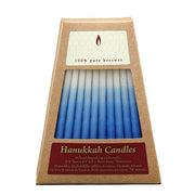 Beeswax Hand Dipped Hanukkah Candles Religious & Ceremonial Beeswax Candles Blue and White 
