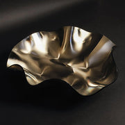 IZDATGLAZ Monochromatic Glass Circular Centerpiece by Orfeo Quagliata Artwork Orfeo Quagliata 25" Chameleon Gold 