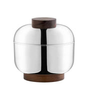 Volupte Large Canisters by Nino Bauti for St. James St. James Large Nickel Plated Wood