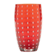 Perle Red 15 oz. Beverage Glass, Set of 2 by Zafferano Zafferano 