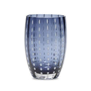 Perle Steel Blue Grey 10.8 oz. Tumbler Glass, Set of 2 by Zafferano Zafferano 