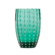 Perle Green 10.8 oz. Tumbler Glass, Set of 2 by Zafferano Zafferano 