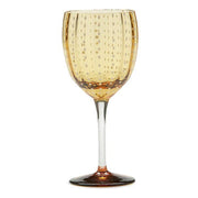 Perle Amber Wine Glass, 10 oz. Set of 2 by Zafferano Zafferano 