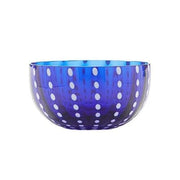 Perle Cobalt Blue 13 oz. Glass Bowl, Set of 4 by Zafferano Zafferano 