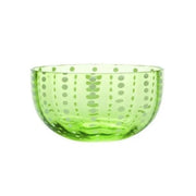 Perle Apple Green 13 oz. Glass Bowl, Set of 4 by Zafferano Zafferano 