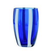 Gessato Cobalt Blue Tumbler Glass, 10.8 oz. Set of 2 by Zafferano Zafferano 