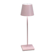 Poldina Pro Pink Portable LED Lamp by Zafferano Zafferano 