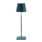 Poldina Pro Dark Green Portable LED Lamp by Zafferano Zafferano 