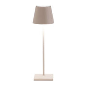 Poldina Pro Beige Sand Portable LED Lamp by Zafferano Zafferano 