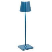 Poldina Pro Micro Capri Blue 10.8" Portable LED Lamp by Zafferano Zafferano 