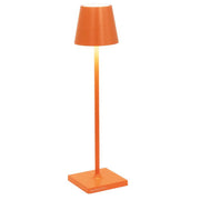 Poldina Pro Micro Light Orange 10.8" Portable LED Lamp by Zafferano Zafferano 
