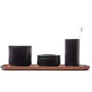 Bathroom Accessory Collection by Vincent Van Duysen for When Objects Work Container When Objects Work Walnut Tray ONLY 