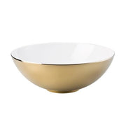 TAC 02 Skin Gold Serving Bowl, 10.25 Inch by Walter Gropius for Rosenthal Dinnerware Rosenthal 