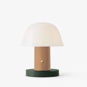Setago Portable LED Table Lamp by Jaime Hayon for &tradition &Tradition Nude & Forest 