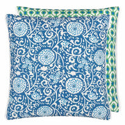 Outdoor Shaqui Prussian 18" x 18" Square Throw Pillow by Designers Guild Throw Pillows Designers Guild 