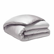 Teophile Solid Color Organic Sateen Duvet Cover by Alexandre Turpault Bedding Alexandre Turpault Twin Silver 
