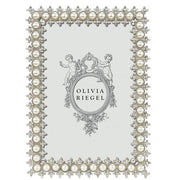 Crystal & Pearl Frame, Silver by Olivia Riegel Frames Olivia Riegel 4x6 Small 