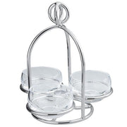 Latitude Silverplated 6.25" 3 Bowl Snack Server by Ercuis Bowls Ercuis 