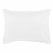 Teophile Solid Color Organic Sateen Pillow Cases by Alexandre Turpault Bedding Alexandre Turpault Standard Snow White 