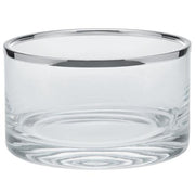 Eclat Silverplated Glass Straight Edge Bowls by Ercuis Bowls Ercuis Medium 