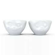 Faces Small 3.3 oz. Bowls, Set of 2 Dinnerware Smile Germany Kissing & Grinning 