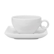 Carre White Tea Cup and Saucer by Vista Alegre Dinnerware Vista Alegre 
