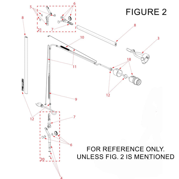 Artemide Tolomeo Parts | Replacement Parts for Classic Lamps - 14) Y ...