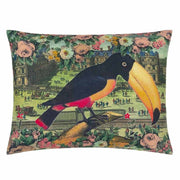 Toucan Floral - Sepia 24" x 18" Rectangular Pillow by John Derian Throw Pillows John Derian 