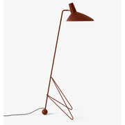 The Tripod Floor Lamp by Hvidt & Mølgaard for &tradition &Tradition Maroon 