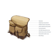 Clipper Canvas Satchel Briefcase by Tusting Bag Tusting 