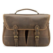 Clipper Leather Satchel Briefcase by Tusting Bag Tusting Large Crazyhorse 
