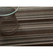 Shag Vinyl Doormat 18" x 28" by Chilewich CLEARANCE Doormat Chilewich Oak Mixed Stripe 