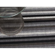 Shag Vinyl Doormat 18" x 28" by Chilewich CLEARANCE Doormat Chilewich Mineral Even Stripe 