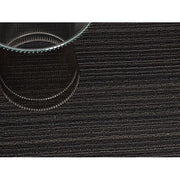 Shag Vinyl Doormat 18" x 28" by Chilewich CLEARANCE Doormat Chilewich Steel Skinny Stripe 