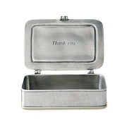 "Grazie" Thank You Box by Match Pewter Jewelry & Trinket Boxes Match 1995 Pewter 