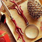 Coral Magnifying Glass by L'Objet Magnifying Glass L'Objet 