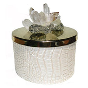 Mineral Notre Dame Candle, 18 oz. by Lisa Carrier Designs Candles Lisa Carrier Designs White Croc 
