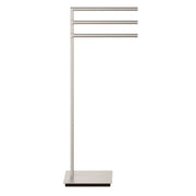 STRAIGHT 3 Freestanding Towel Rack or Stand, 35" by Decor Walther Bathroom Decor Walther Nickel Satin 