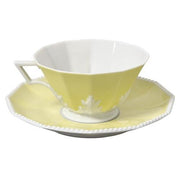 Pearl Symphony Yellow Low Cup Saucer, 5.9" by Nymphenburg Porcelain Nymphenburg Porcelain 
