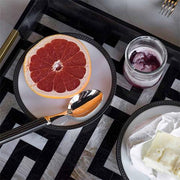 Soie Tressee Black Oval Platter, Large by L'Objet Dinnerware L'Objet 