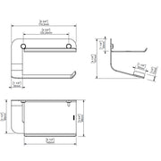 Quick Toilet Paper Holder and Shelf by Sonia Sonia 