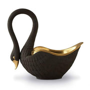 Swan Bowl, Black by L'Objet Vases, Bowls, & Objects L'Objet Large 