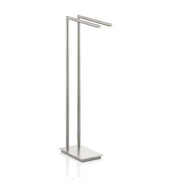 STRAIGHT 2 Freestanding Towel Rack or Stand, 31.7" by Decor Walther Bathroom Decor Walther Satin Nickel 