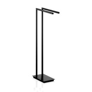 STRAIGHT 2 Freestanding Towel Rack or Stand, 31.7" by Decor Walther Bathroom Decor Walther Black Matte 