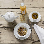White Fluted Teapot, 25 oz. by Royal Copenhagen Dinnerware Royal Copenhagen 